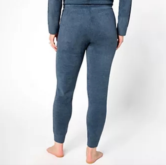 Barefoot Dreams Womens Jogger Pants Sz XL Cozy Chic Ultra Lite Curved Blue - Picture 2 of 2
